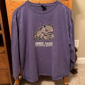 Jansport Horned Frog TCU Long Sleeved Men’s Tee - Size XL